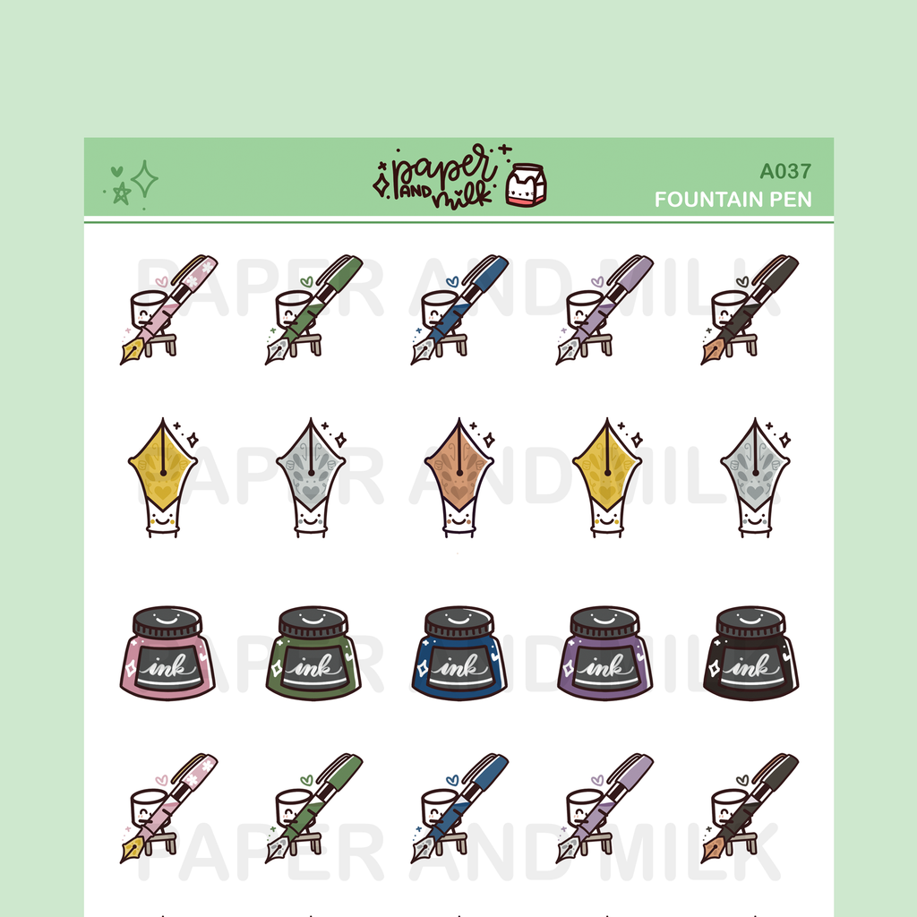 Fountain Pen | Doodle Stickers