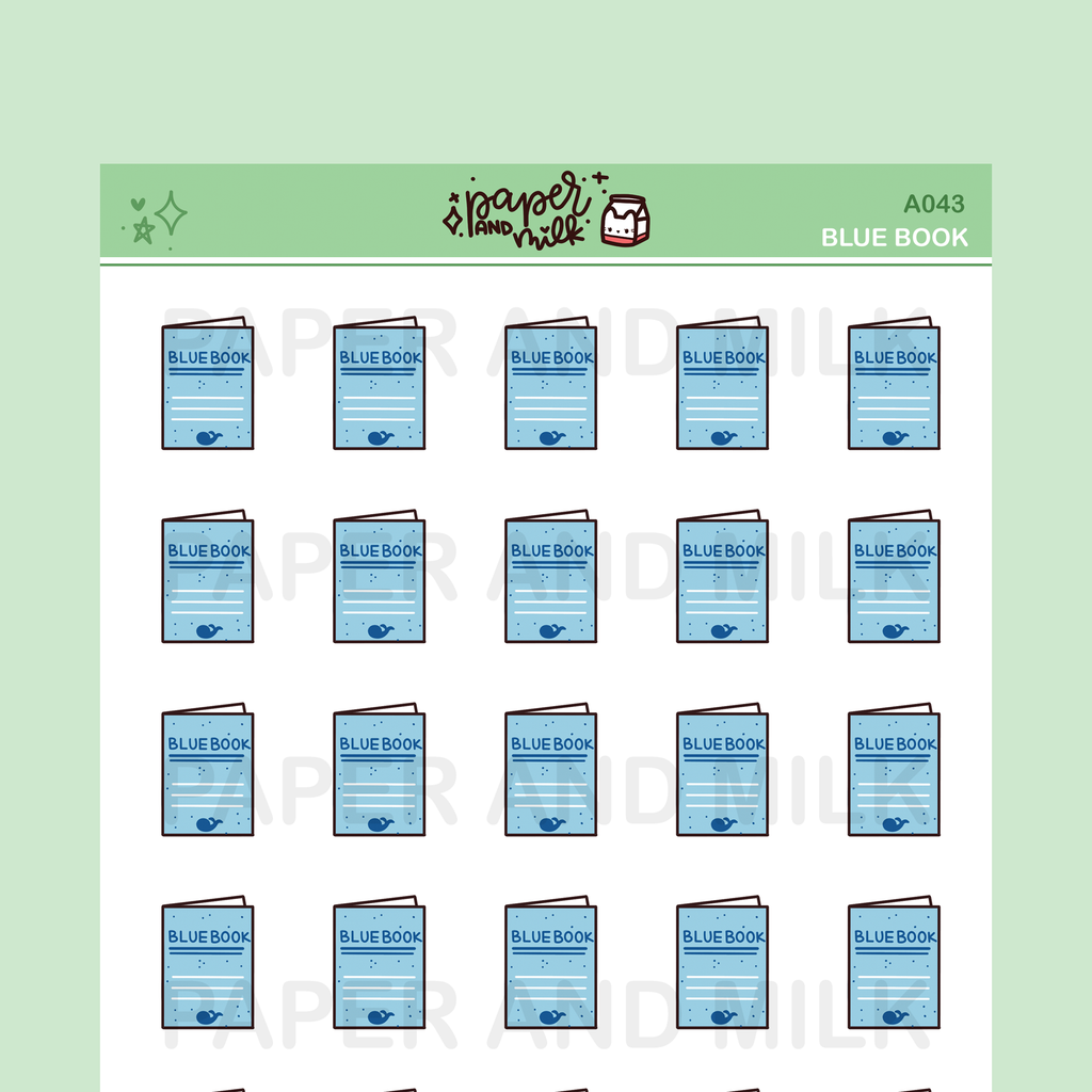Blue Book | Doodle Stickers