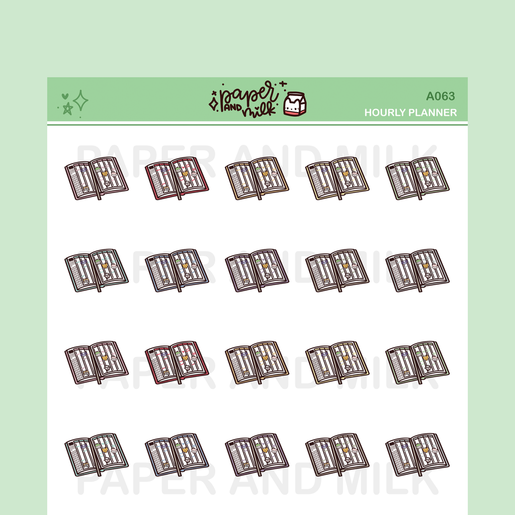 Hourly Planner | Doodle Stickers