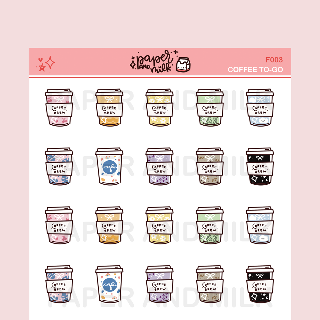 Coffee To-go | Doodle Stickers
