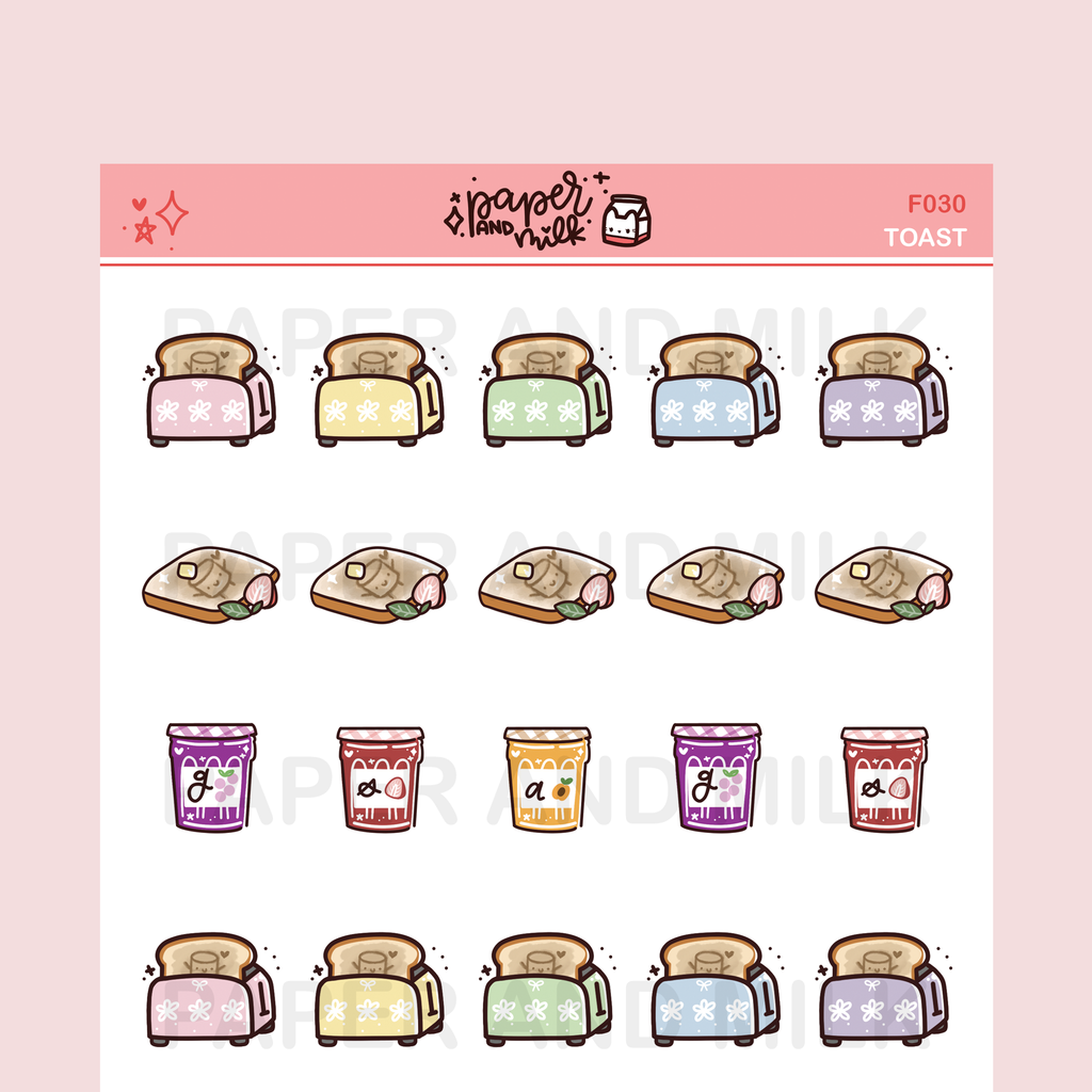 Toast | Doodle Stickers
