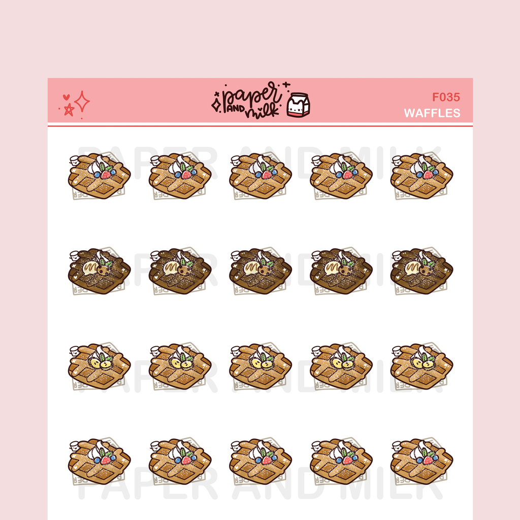 Waffles | Doodle Stickers