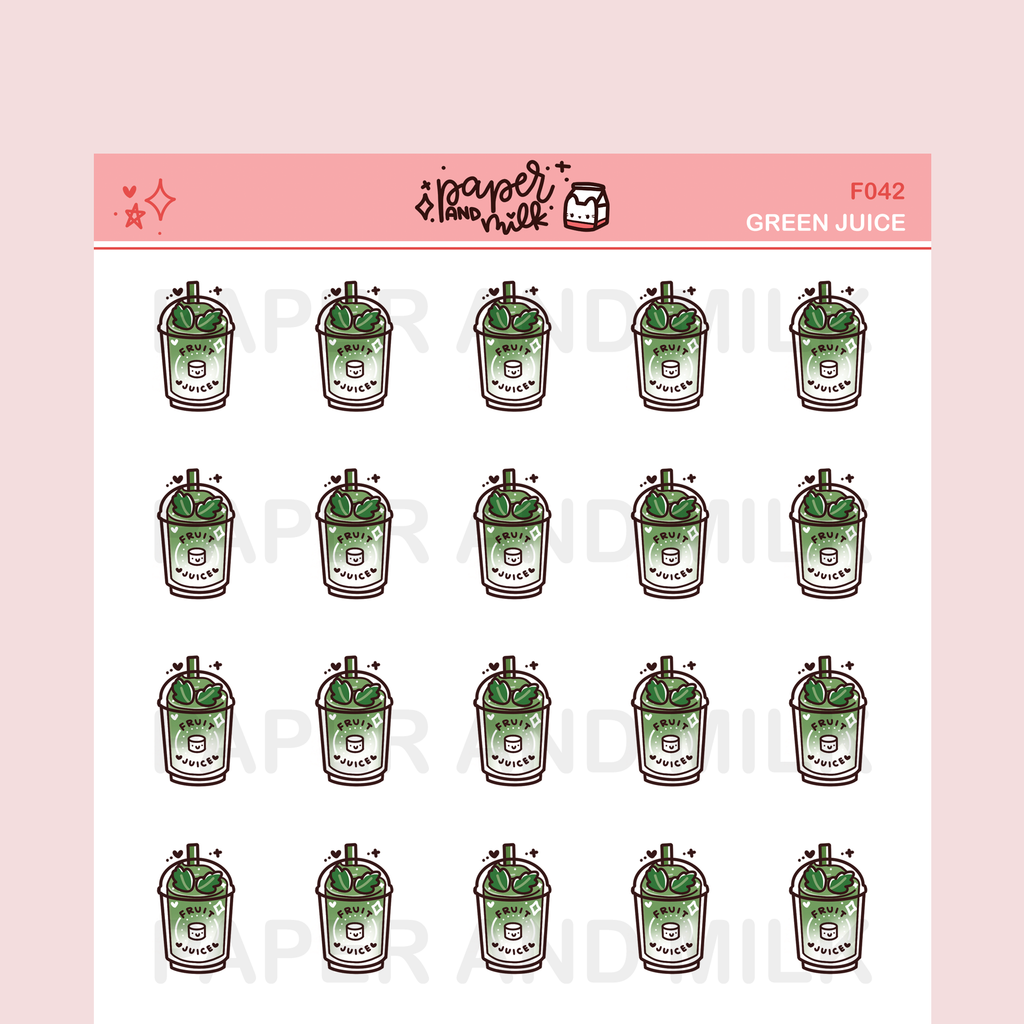 Green Juice | Doodle Stickers