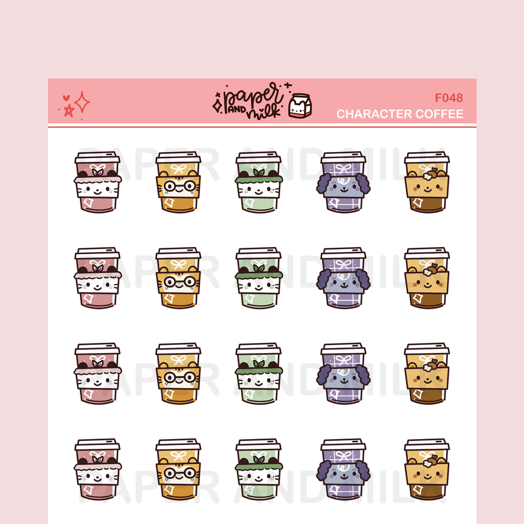 Character Coffee | Doodle Stickers