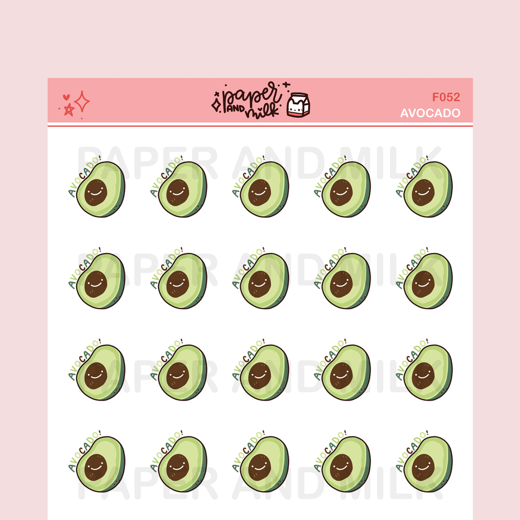 IMPERFECT Avocado | Doodle Stickers