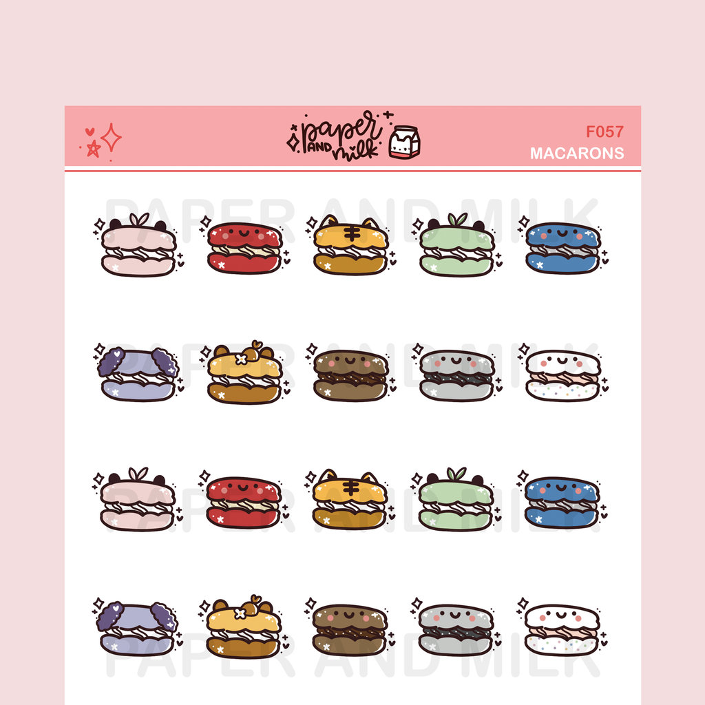 Macarons | Doodle Stickers