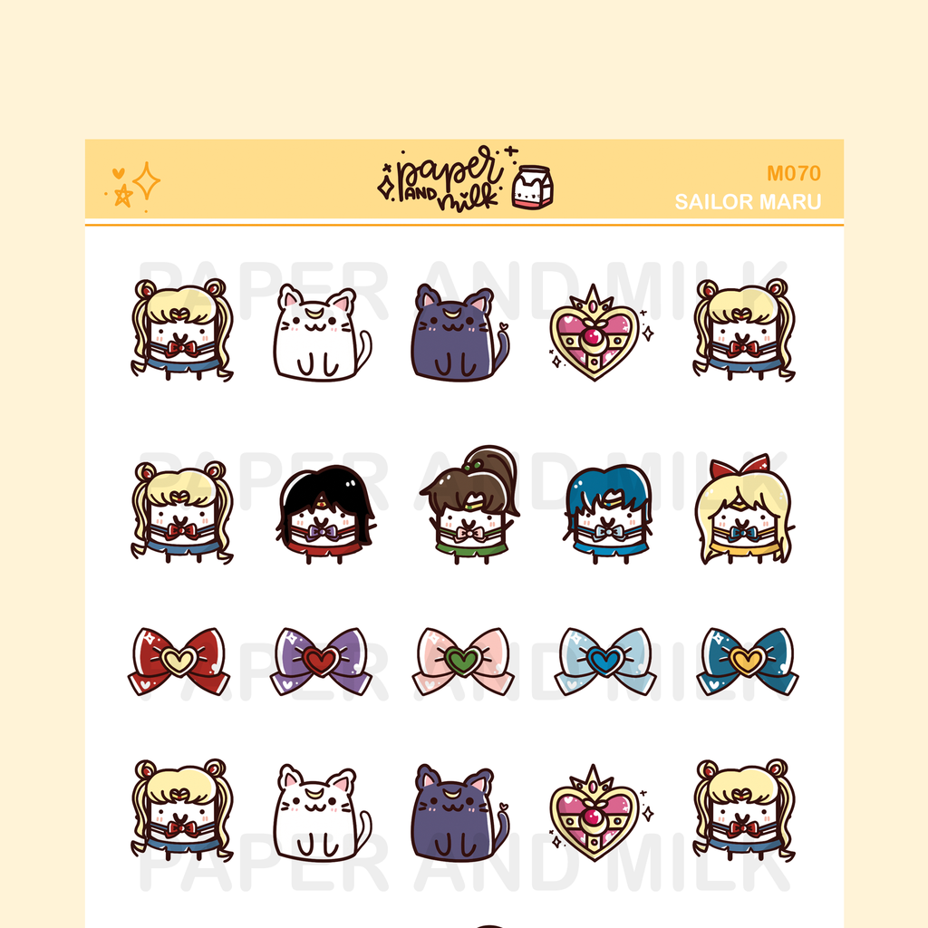 Sailor Maru | Maru the Mini Marshmallow Stickers