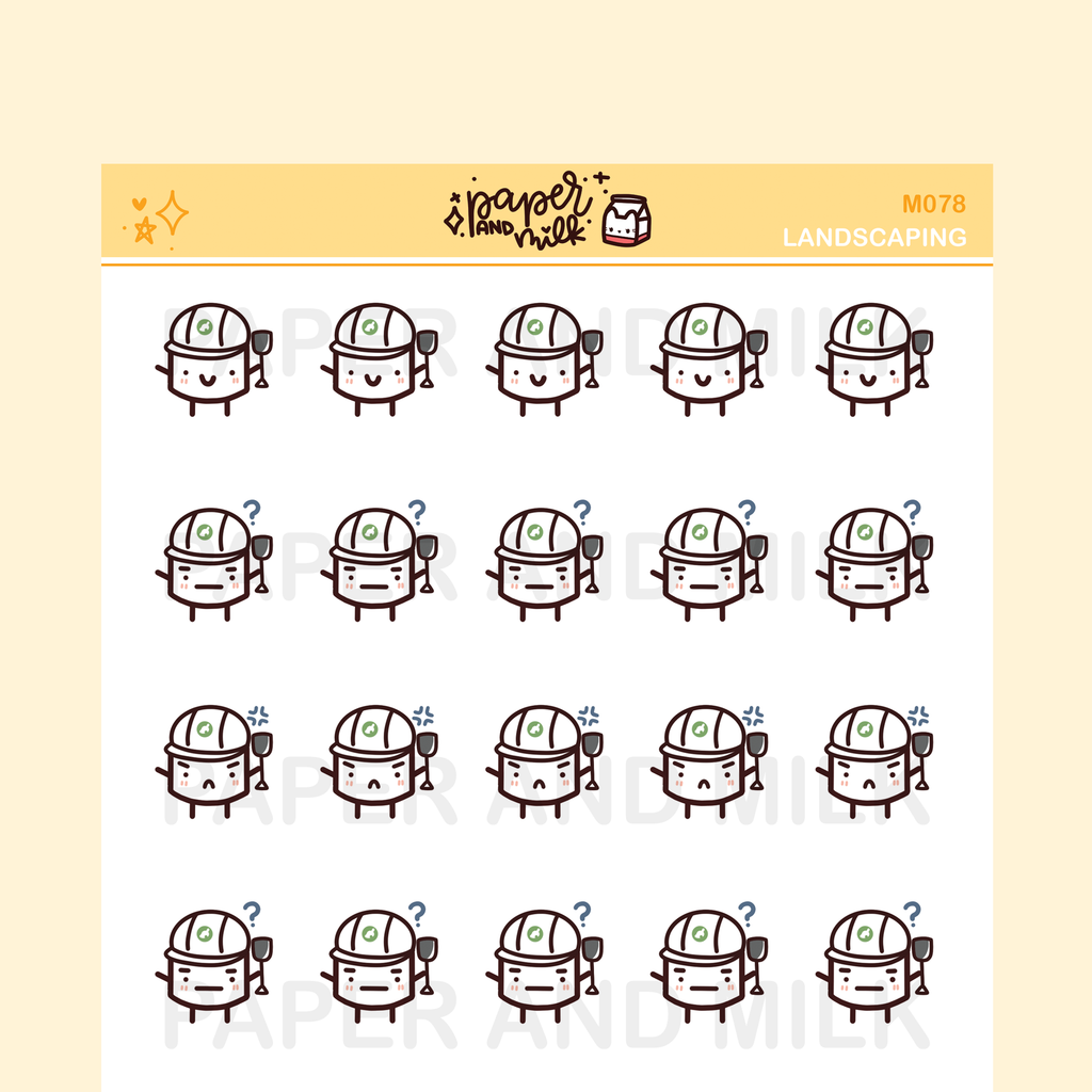 Landscaping | Maru the Mini Marshmallow Stickers