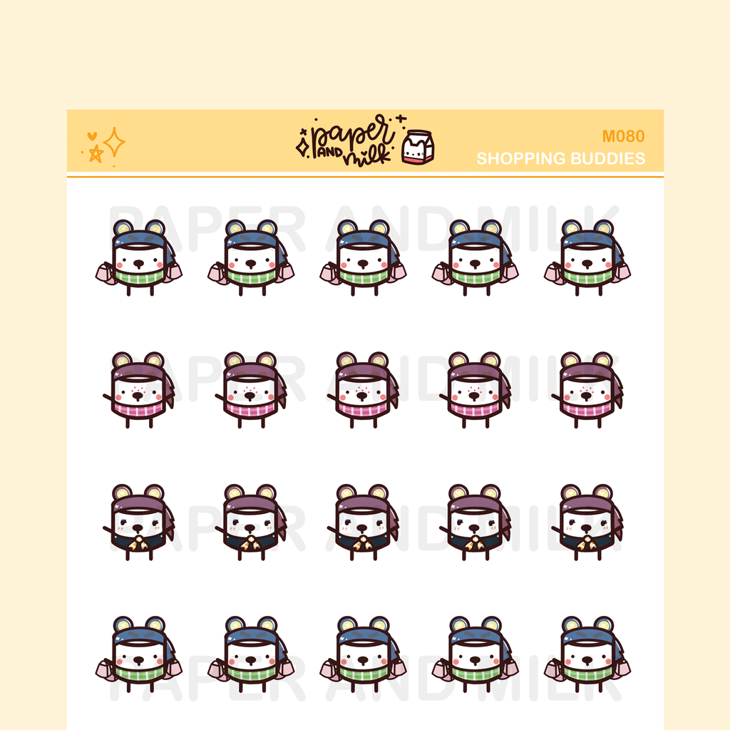 Shopping Buddies | Maru the Mini Marshmallow Stickers