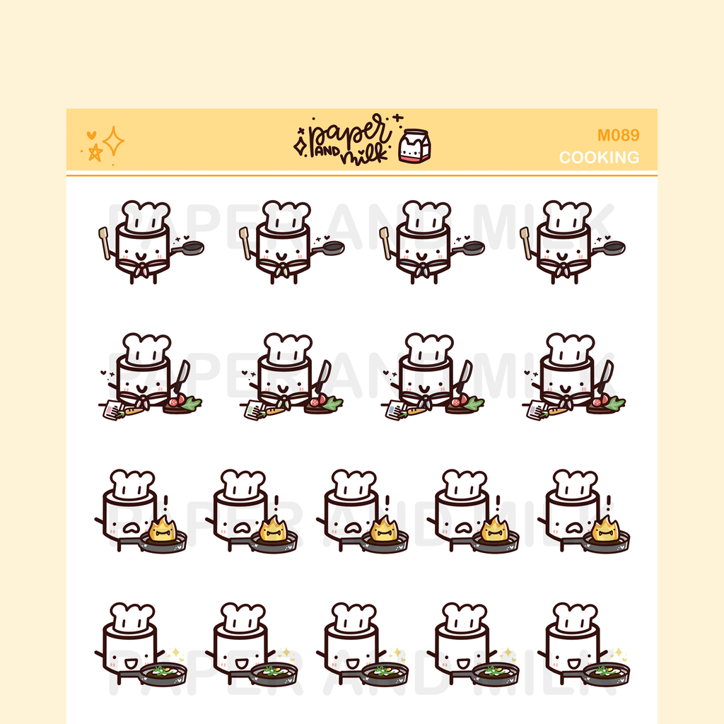 Cooking | Maru the Mini Marshmallow Stickers