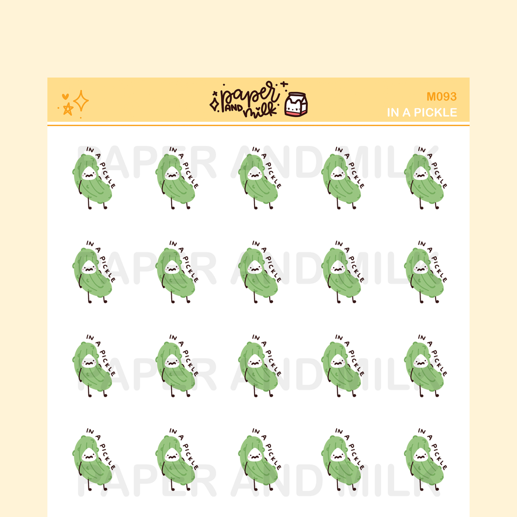 In a Pickle | Maru the Mini Marshmallow Stickers